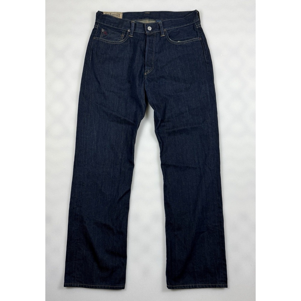 Ralph Lauren Denim & Supply Men Jeans Tag 34x32 Measures 33x32 Straight Blue
